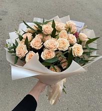 Букет Кремовые розы Латте в Собинке
